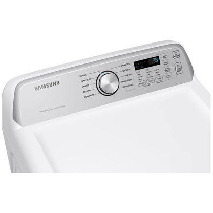 Samsung DVE47CG3500WAC Electric Dryer, 7.4 cu. ft. Dryer Capacity, 10 Dry Cycles, 4 Temperature Settings, Porcelain Drum, Wifi Enabled, White colour