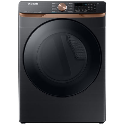 Samsung DVE50BG8300VAC Electric Dryer, 7.5 cu. ft. capacity, steam clean, 5 temperature settings, stackable, steel drum, wifi enabled, black colour