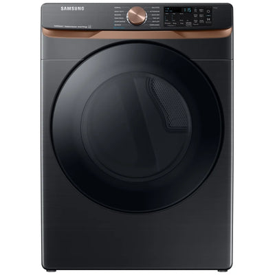 Samsung DVE50BG8300VAC Electric Dryer, 7.5 cu. ft. Dryer Capacity, Steam Clean, 5 Temperature Settings, Stackable, Steel Drum, Wifi Enabled, Black colour