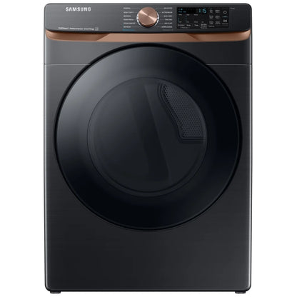 Samsung DVE50BG8300VAC Electric Dryer, 7.5 cu. ft. Dryer Capacity, Steam Clean, 5 Temperature Settings, Stackable, Steel Drum, Wifi Enabled, Black colour