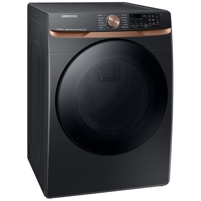 Samsung DVE50BG8300VAC Electric Dryer, 7.5 cu. ft. capacity, steam clean, 5 temperature settings, stackable, steel drum, wifi enabled, black colour