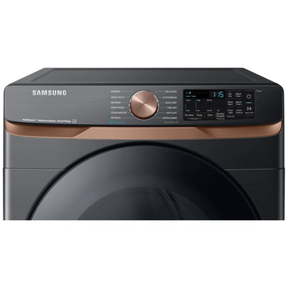 Samsung DVE50BG8300VAC Electric Dryer, 7.5 cu. ft. Dryer Capacity, Steam Clean, 5 Temperature Settings, Stackable, Steel Drum, Wifi Enabled, Black colour