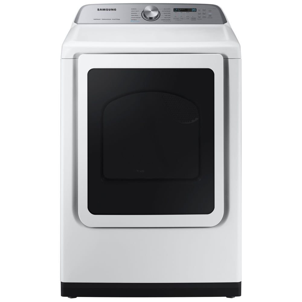 Samsung DVE52DG5505WAC Electric Dryer, 7.5 cu. ft. Dryer Capacity, 12 Dry Cycles, Steam Clean, 5 Temperature Settings, Vented, Wifi Enabled, White colour