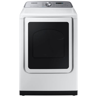 Samsung DVE52DG5505WAC Electric Dryer, 7.5 cu. ft. capacity, 12 dry cycles, steam clean, 5 temperature settings, Plastic Drum, Wifi Enabled, White colour