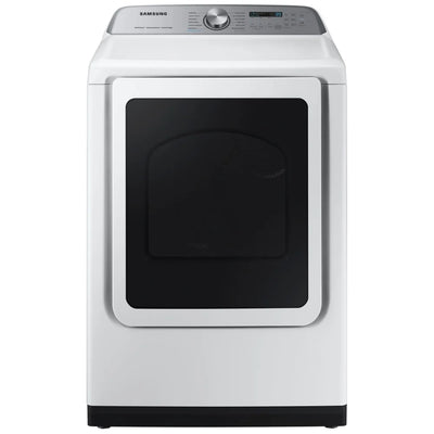 Samsung DVE52DG5505WAC Electric Dryer, 7.5 cu. ft. Dryer Capacity, 12 Dry Cycles, Steam Clean, 5 Temperature Settings, Plastic Drum, Wifi Enabled, White colour