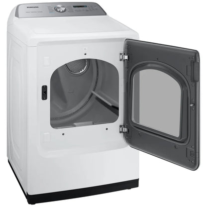 Samsung DVE52DG5505WAC Electric Dryer, 7.5 cu. ft. Dryer Capacity, 12 Dry Cycles, Steam Clean, 5 Temperature Settings, Plastic Drum, Wifi Enabled, White colour