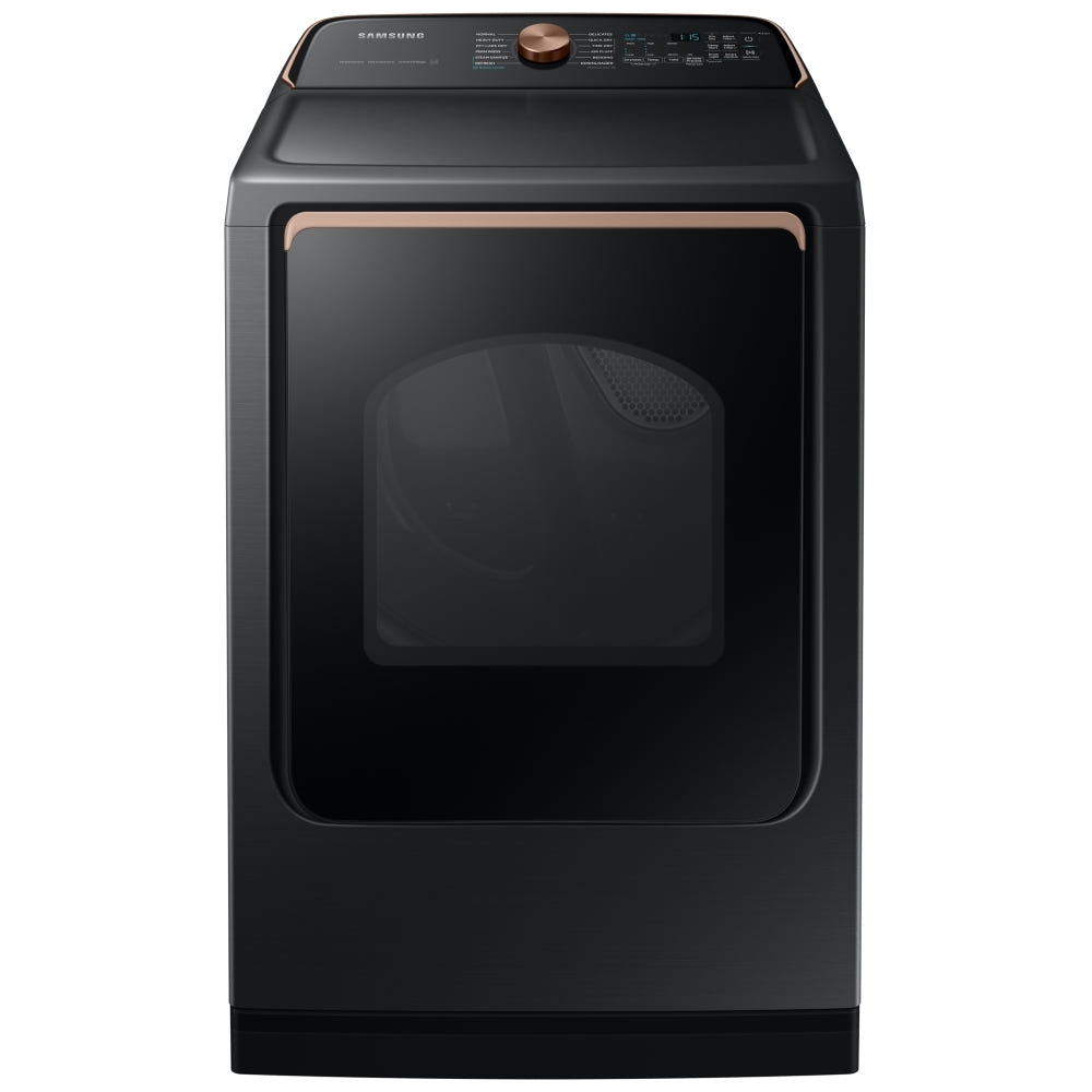 Samsung DVE54CG7550VAC Electric Dryer, 7.4 cu. ft. Dryer Capacity, Steam Clean, Steel Drum, Wifi Enabled, Black Stainless Steel colour Pet Care