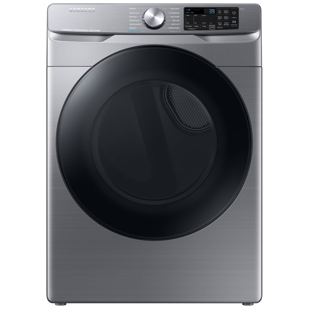 Samsung DVG45B6305P - 7.5 cu. ft. Gas Dryer with Steam Clean, 5 Temperature Settings, Stackable, Steel Drum, Wifi Enabled, Grey Colour