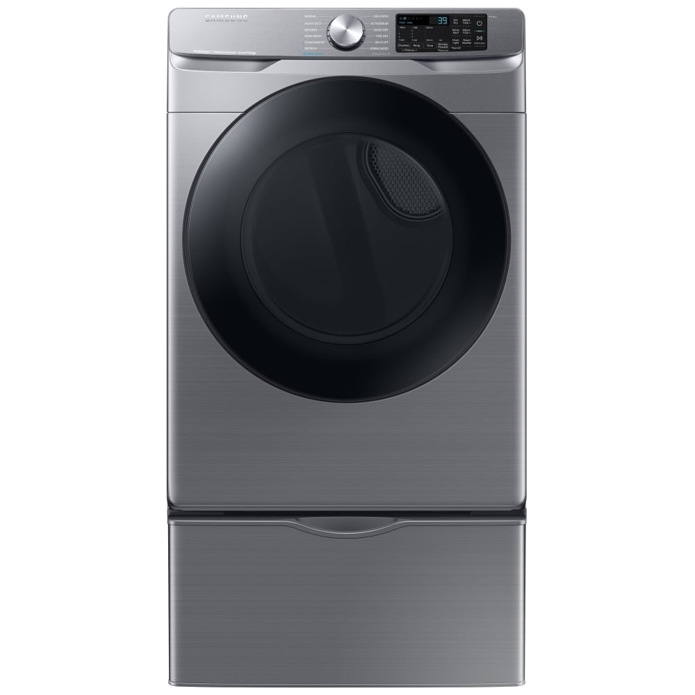 Samsung DVG45B6305P - 7.5 cu. ft. Gas Dryer with Steam Clean, 5 Temperature Settings, Stackable, Steel Drum, Wifi Enabled, Grey Colour