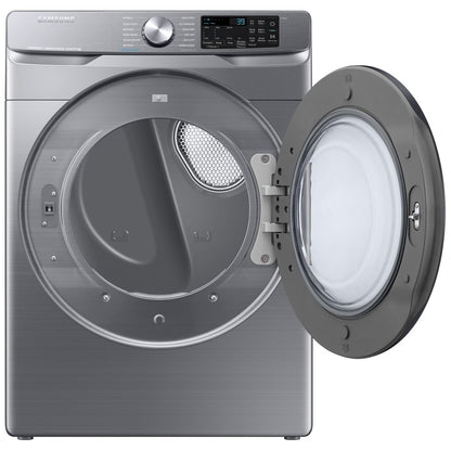 Samsung DVG45B6305P - 7.5 cu. ft. Gas Dryer with Steam Clean, 5 Temperature Settings, Stackable, Steel Drum, Wifi Enabled, Grey Colour