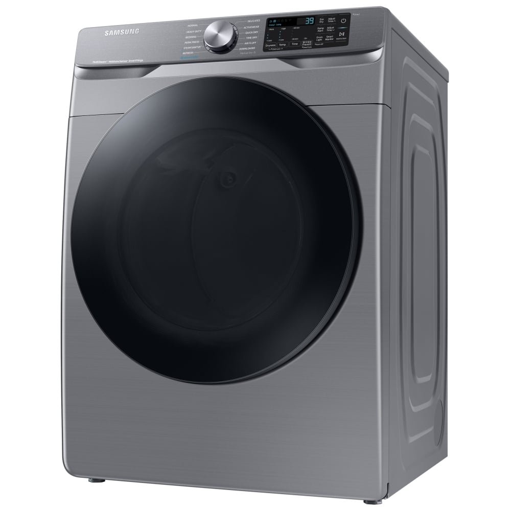 Samsung DVG45B6305P - 7.5 cu. ft. Gas Dryer with Steam Clean, 5 Temperature Settings, Stackable, Steel Drum, Wifi Enabled, Grey Colour