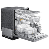 Samsung DW80B6060US - DW80B6060US/AC Dishwasher, 24 inch Exterior Width, 44 dB Decibel Level, Fully Integrated, Stainless Interior, 7 Wash Cycles, 15 Capacity (Place Settings), 3 Loading Racks, Wifi Enabled, Stainless Steel colour StormWash+