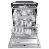 Samsung DW80B6060US - DW80B6060US/AC Dishwasher, 24 inch Exterior Width, 44 dB Decibel Level, Fully Integrated, Stainless Interior, 7 Wash Cycles, 15 Capacity (Place Settings), 3 Loading Racks, Wifi Enabled, Stainless Steel colour StormWash+