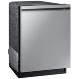 Samsung DW80B6060US - DW80B6060US/AC Dishwasher, 24 inch Exterior Width, 44 dB Decibel Level, Fully Integrated, Stainless Interior, 7 Wash Cycles, 15 Capacity (Place Settings), 3 Loading Racks, Wifi Enabled, Stainless Steel colour StormWash+