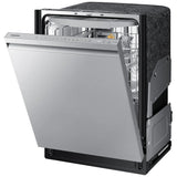 Samsung DW80B6060US - DW80B6060US/AC Dishwasher, 24 inch Exterior Width, 44 dB Decibel Level, Fully Integrated, Stainless Interior, 7 Wash Cycles, 15 Capacity (Place Settings), 3 Loading Racks, Wifi Enabled, Stainless Steel colour StormWash+