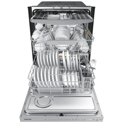 Samsung DW80B6060US - DW80B6060US/AC Dishwasher, 24 inch Exterior Width, 44 dB Decibel Level, Fully Integrated, Stainless Steel (Interior), 7 Wash Cycles, 15 Capacity (Place Settings), Wifi Enabled