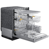 Samsung DW80B6060US - DW80B6060US/AC Dishwasher, 24 inch Exterior Width, 44 dB Decibel Level, Fully Integrated, Stainless Interior, 7 Wash Cycles, 15 Capacity (Place Settings), 3 Loading Racks, Wifi Enabled, Stainless Steel colour StormWash+