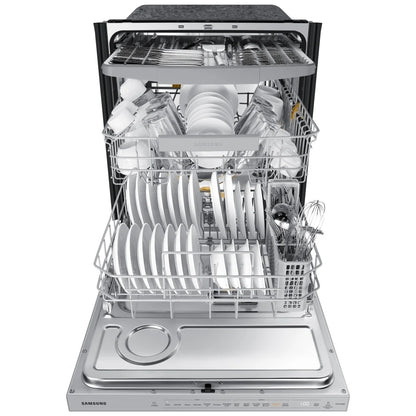 Samsung Bespoke DW80B7070AP - DW80B7070AP/AC Dishwasher, 24 inch Exterior Width, 42 dB Decibel Level, Fully Integrated, Stainless Steel (Interior), Custom Panel Ready, 7 Wash Cycles, 15 Capacity (Place Settings), Wifi Enabled