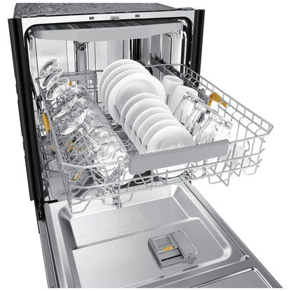 Samsung Bespoke DW80B7070US - DW80B7070US/AC Dishwasher, 24 inch Exterior Width, 42 dB Decibel Level, Fully Integrated, Stainless Steel (Interior), 7 Wash Cycles, 15 Capacity (Place Settings), Wifi Enabled,
