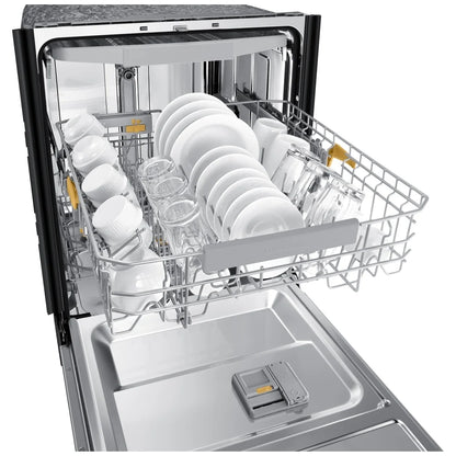 Samsung Bespoke DW80B7070US - DW80B7070US/AC Dishwasher, 24 inch Exterior Width, 42 dB Decibel Level, Fully Integrated, Stainless Steel (Interior), 7 Wash Cycles, 15 Capacity (Place Settings), Wifi Enabled,