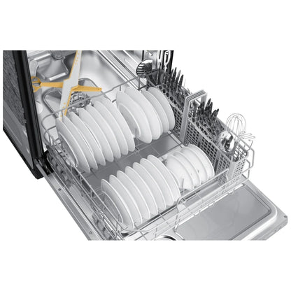 Samsung Bespoke DW80B7070US - DW80B7070US/AC Dishwasher, 24 inch Exterior Width, 42 dB Decibel Level, Fully Integrated, Stainless Steel (Interior), 7 Wash Cycles, 15 Capacity (Place Settings), Wifi Enabled,