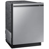 Samsung Bespoke DW80B7070US - DW80B7070US/AC Dishwasher, 24 inch Exterior Width, 42 dB Decibel Level, Fully Integrated, Stainless Interior, 7 Wash Cycles, 15 Capacity (Place Settings), 3 Loading Racks, Wifi Enabled, Stainless Steel colour StormWash+