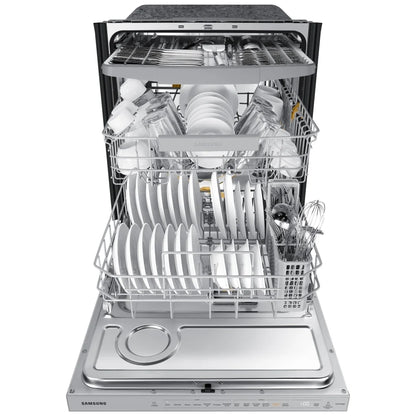 Samsung Bespoke DW80B7070US - DW80B7070US/AC Dishwasher, 24 inch Exterior Width, 42 dB Decibel Level, Fully Integrated, Stainless Steel (Interior), 7 Wash Cycles, 15 Capacity (Place Settings), Wifi Enabled,
