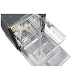 Samsung Bespoke DW80B7070US - DW80B7070US/AC Dishwasher, 24 inch Exterior Width, 42 dB Decibel Level, Fully Integrated, Stainless Interior, 7 Wash Cycles, 15 Capacity (Place Settings), 3 Loading Racks, Wifi Enabled, Stainless Steel colour StormWash+