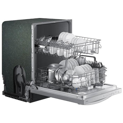 Samsung DW80CG4021SRAA Dishwasher, 24 inch Exterior Width, 53 dB Decibel Level, Fully Integrated, 4 Wash Cycles, 14 Capacity (Place Settings), Stainless Steel colour