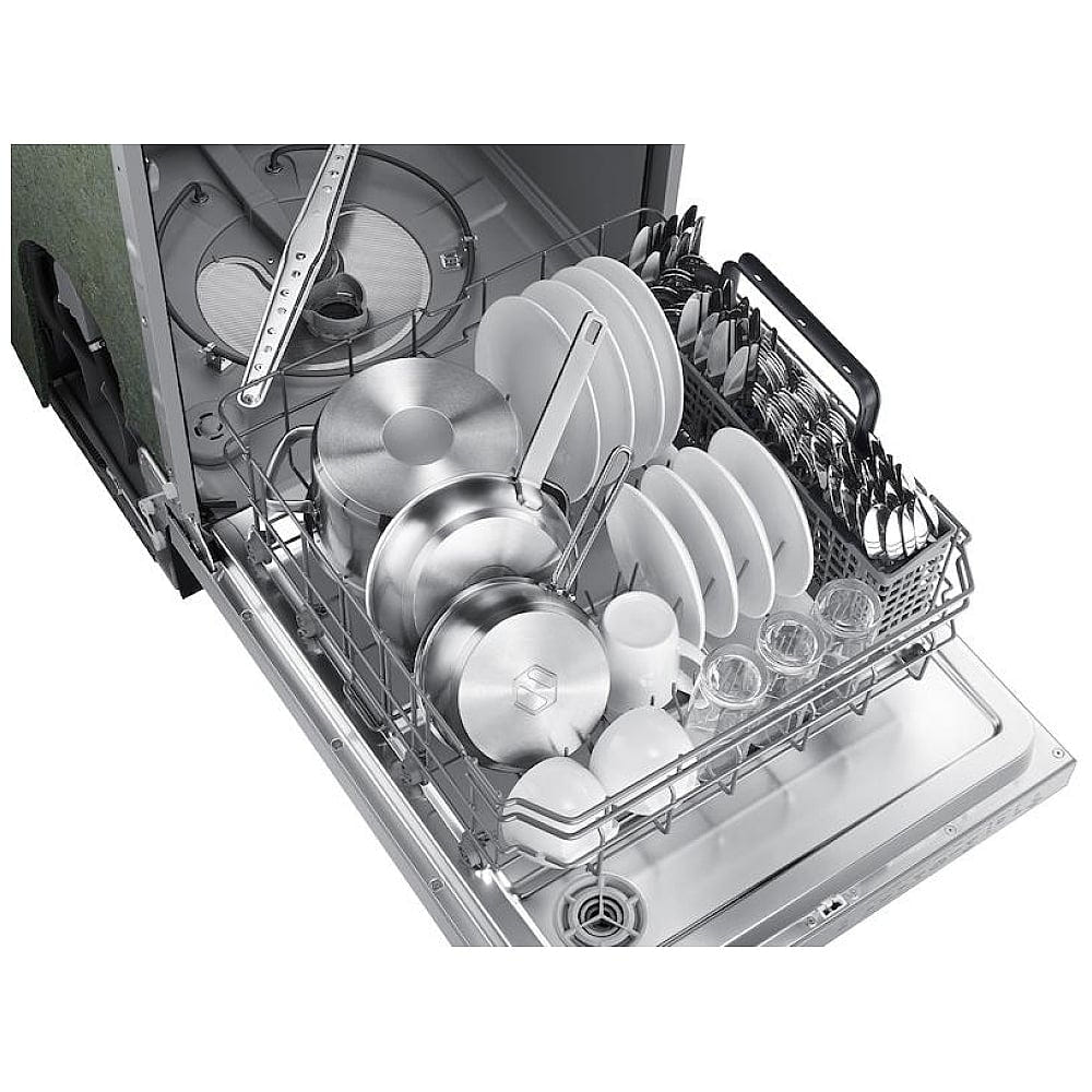 Samsung DW80CG4021SRAA Dishwasher, 24 inch Exterior Width, 53 dB Decibel Level, Fully Integrated, 4 Wash Cycles, 14 Capacity (Place Settings), Stainless Steel colour