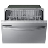 Samsung DW80CG4021SRAA Dishwasher, 24 inch Exterior Width, 53 dB Decibel Level, Fully Integrated, Plastic Interior, 4 Wash Cycles, 14 Capacity (Place Settings), 2 Loading Racks, Stainless Steel colour