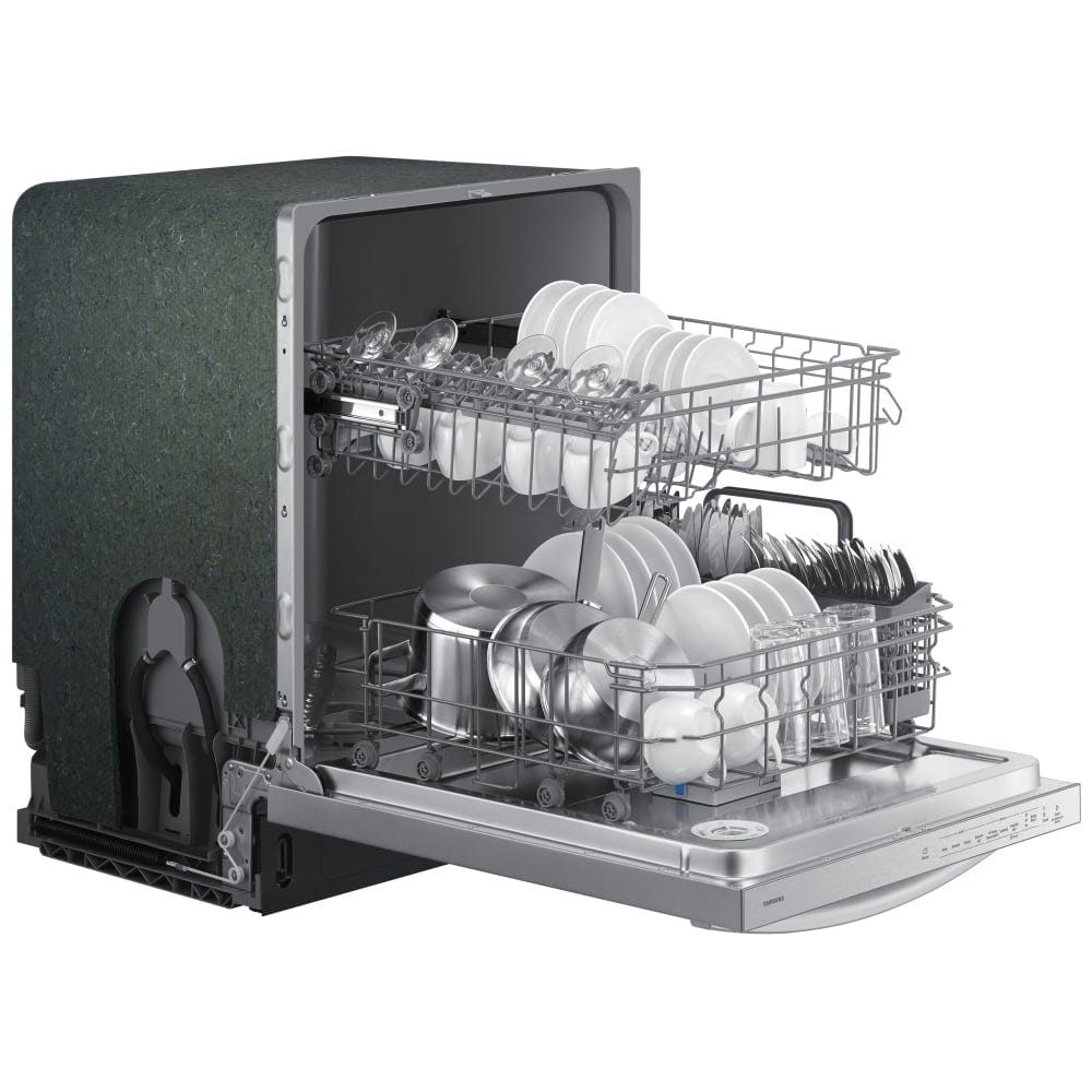 Samsung DW80CG4021SRAA Dishwasher, 24 inch Exterior Width, 53 dB Decibel Level, Fully Integrated, 4 Wash Cycles, 14 Capacity (Place Settings), Stainless Steel colour
