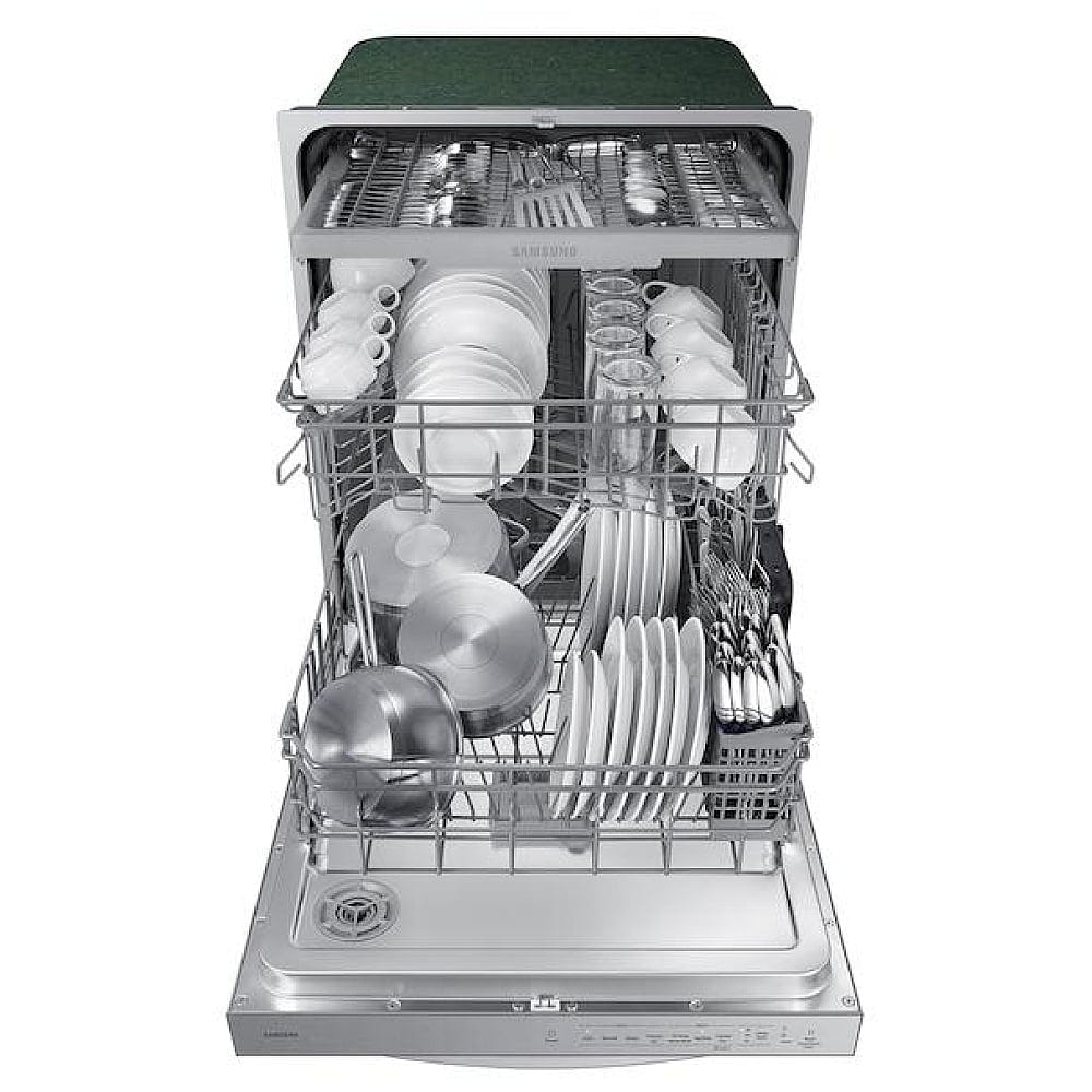 Samsung DW80CG4051SRAA Dishwasher, 24 inch Exterior Width, 51 dB Decibel Level, Fully Integrated, 4 Wash Cycles, 15 Capacity (Place Settings), Stainless Steel colour
