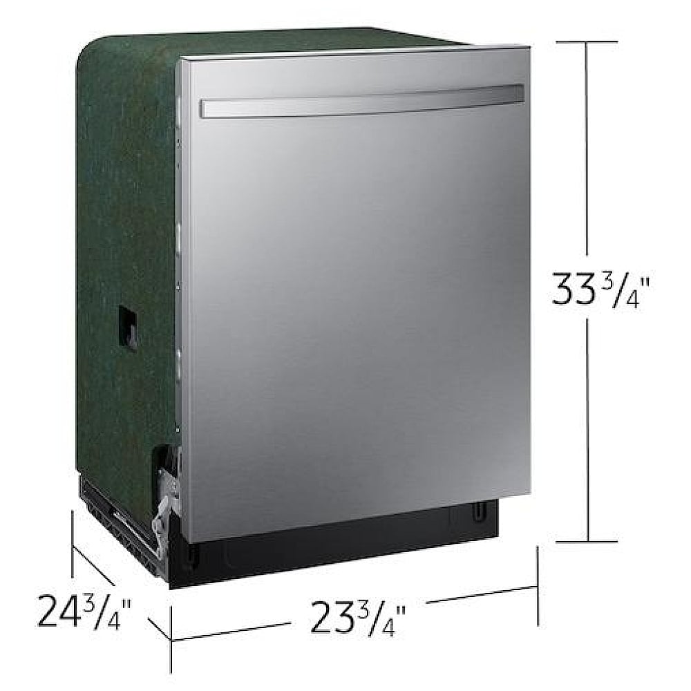 Samsung DW80CG4051SRAA Dishwasher, 24 inch Exterior Width, 51 dB Decibel Level, Fully Integrated, 4 Wash Cycles, 15 Capacity (Place Settings), Stainless Steel colour