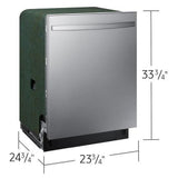 Samsung DW80CG4051SRAA Dishwasher, 24 inch Exterior Width, 51 dB Decibel Level, Fully Integrated, Plastic Interior, 4 Wash Cycles, 15 Capacity (Place Settings), 3 Loading Racks, Stainless Steel colour