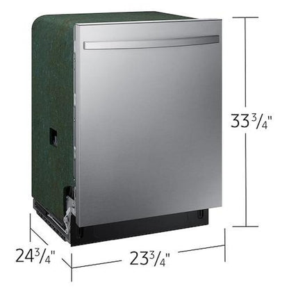 Samsung DW80CG4051SRAA Dishwasher, 24 inch Exterior Width, 51 dB Decibel Level, Fully Integrated, 4 Wash Cycles, 15 Capacity (Place Settings), Stainless Steel colour