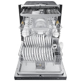 Samsung DW80CG5450MTAA Dishwasher, 24 inch Exterior Width, 45 dB Decibel Level, Fully Integrated, Stainless Interior, 7 Wash Cycles, 15 Capacity (Place Settings), 3 Loading Racks, Wifi Enabled, Matt Black Steel colour