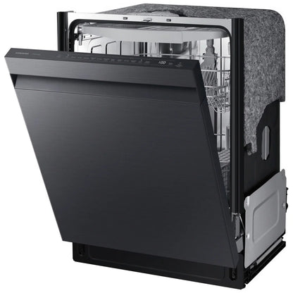 Samsung DW80CG5450MTAA Dishwasher, 24 inch Exterior Width, 45 dB Decibel Level, Fully Integrated, Stainless Steel (Interior), 7 Wash Cycles, 15 Capacity (Place Settings), Wifi Enabled, Matt Black Steel colour