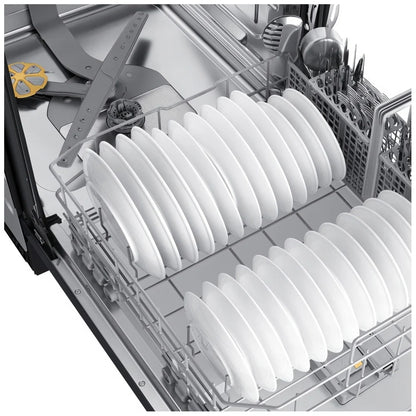 Samsung DW80CG5450MTAA Dishwasher, 24 inch Exterior Width, 45 dB Decibel Level, Fully Integrated, Stainless Steel (Interior), 7 Wash Cycles, 15 Capacity (Place Settings), Wifi Enabled, Matt Black Steel colour