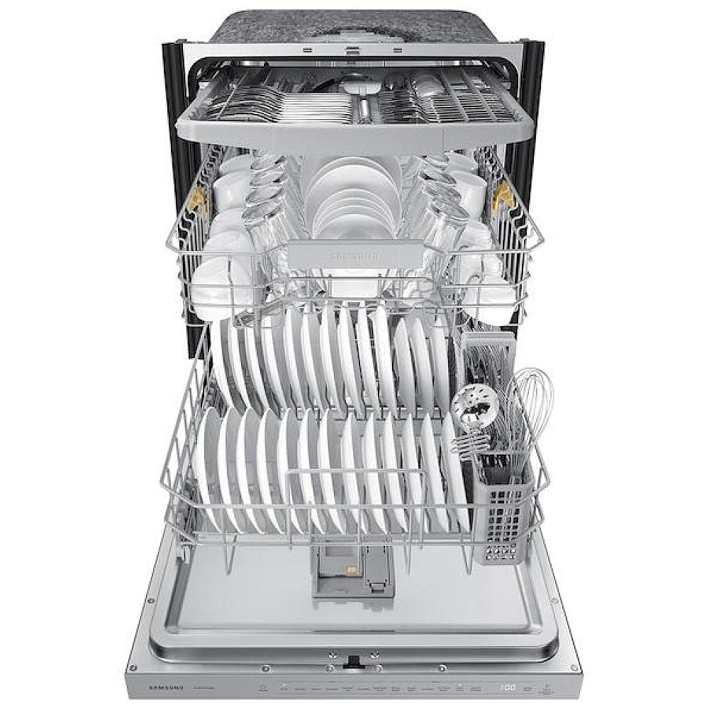 Samsung DW80CG5450SRAA Dishwasher, 24 inch Exterior Width, Fully Integrated, Stainless Steel (Interior), 7 Wash Cycles, 15 Capacity (Place Settings), Wifi Enabled, Stainless Steel colour