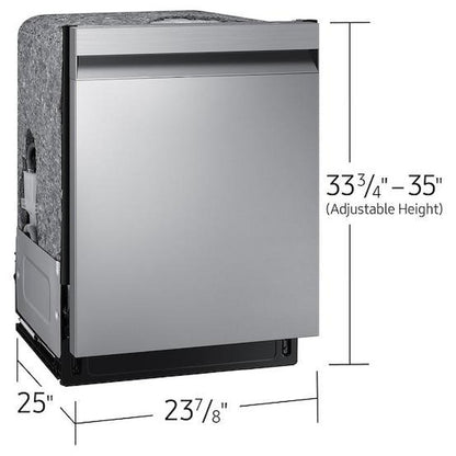 Samsung DW80CG5450SRAA Dishwasher, 24 inch Exterior Width, Fully Integrated, Stainless Steel (Interior), 7 Wash Cycles, 15 Capacity (Place Settings), Wifi Enabled, Stainless Steel colour