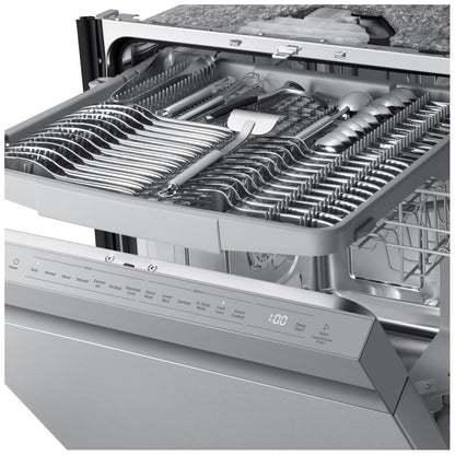 Samsung DW80CG5450SRAA Dishwasher, 24 inch Exterior Width, Fully Integrated, Stainless Steel (Interior), 7 Wash Cycles, 15 Capacity (Place Settings), Wifi Enabled, Stainless Steel colour