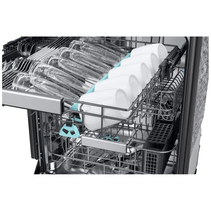Samsung DW90F89P0USRAA Dishwasher, 24 inch Exterior Width, 38 dB Decibel Level, Fully Integrated, Stainless Steel (Interior), 10 Wash Cycles, 16 Capacity (Place Settings), Wifi Enabled, Stainless Steel colour