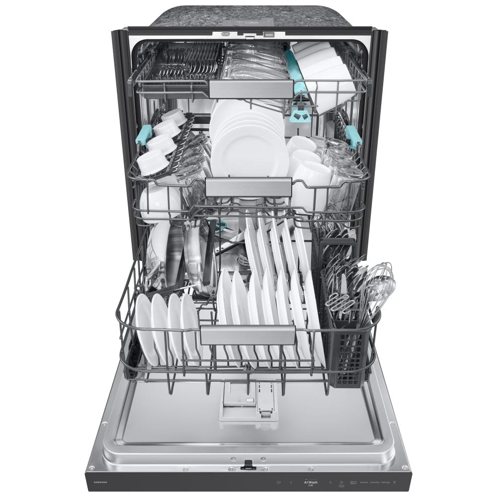 Samsung DW90F89P0USRAA Dishwasher, 24 inch Exterior Width, 38 dB Decibel Level, Fully Integrated, Stainless Steel (Interior), 10 Wash Cycles, 16 Capacity (Place Settings), Wifi Enabled, Stainless Steel colour