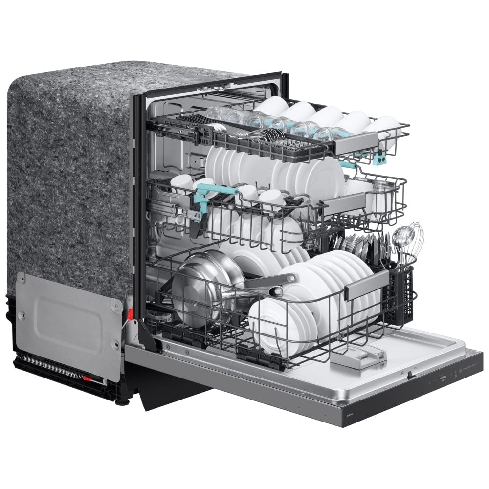 Samsung DW90F89P0USRAA Dishwasher, 24 inch Exterior Width, 38 dB Decibel Level, Fully Integrated, Stainless Steel (Interior), 10 Wash Cycles, 16 Capacity (Place Settings), Wifi Enabled, Stainless Steel colour