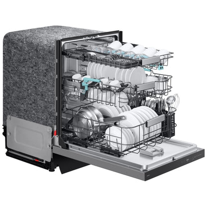 Samsung DW90F89P0USRAA Dishwasher, 24 inch Exterior Width, 38 dB Decibel Level, Fully Integrated, Stainless Steel (Interior), 10 Wash Cycles, 16 Capacity (Place Settings), Wifi Enabled, Stainless Steel colour