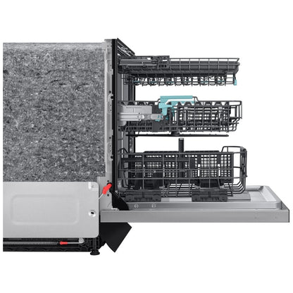Samsung DW90F89P0USRAA Dishwasher, 24 inch Exterior Width, 38 dB Decibel Level, Fully Integrated, Stainless Steel (Interior), 10 Wash Cycles, 16 Capacity (Place Settings), Wifi Enabled, Stainless Steel colour