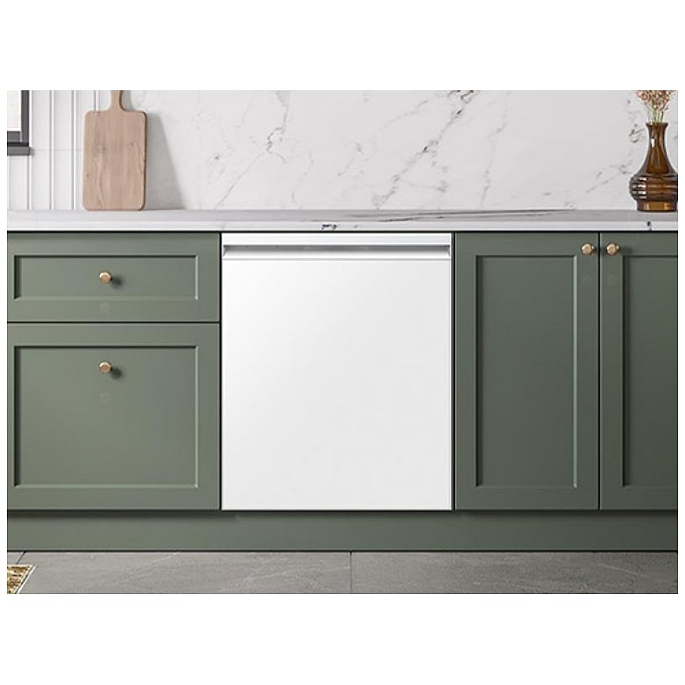 Samsung DW90F89T0U12AA Dishwasher, 24 inch Exterior Width, 38 dB Decibel Level, Fully Integrated, Stainless Steel (Interior), 10 Wash Cycles, 16 Capacity, WiFi Enabled, White colour