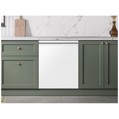 Samsung DW90F89T0U12AA Dishwasher, 24 inch Exterior Width, 38 dB Decibel Level, Fully Integrated, Stainless Steel (Interior), 10 Wash Cycles, 16 Capacity, WiFi Enabled, White colour