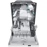 Samsung DW90F89T0U12AA Dishwasher, 24 inch Exterior Width, 38 dB Decibel Level, Fully Integrated, Stainless Interior, 10 Wash Cycles, 16 Capacity (Place Settings), 3 Loading Racks, Wifi Enabled, White colour